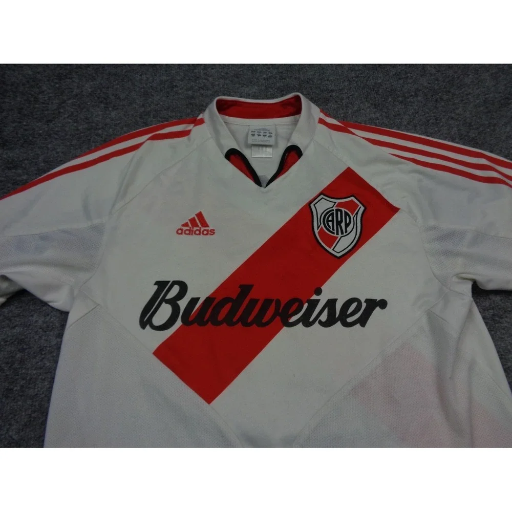 Vintage Adidas River Plate 2003 Home Jersey #10 MC Grath Argentina Shirt M